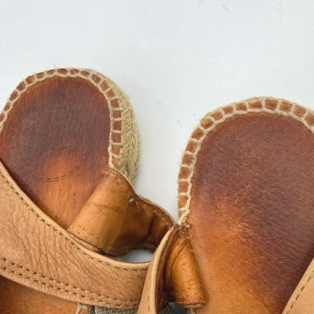 Toni Pons Espadrille Sandals Women 40 Leather Spain Boho Coastal Resort Chic